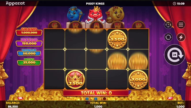 Piggy Kings - zaslon Buy Feature in izbira nakupa