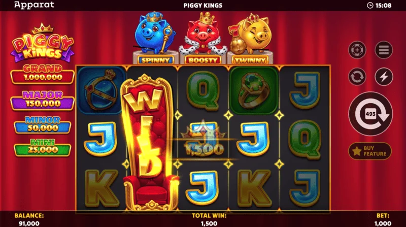 Piggy Kings - Booster kovanci v treh barvah na polju